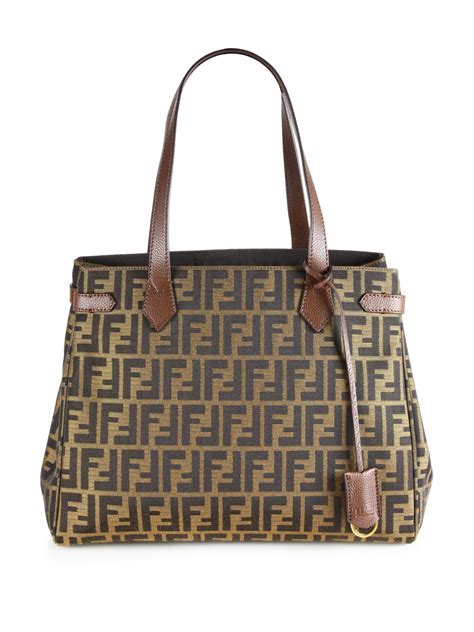 fendi large zucca tote handbag|Fendi vintage zucca shoulder bag.